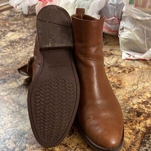 Cole Haan Women Tan Leather Ankle Boots